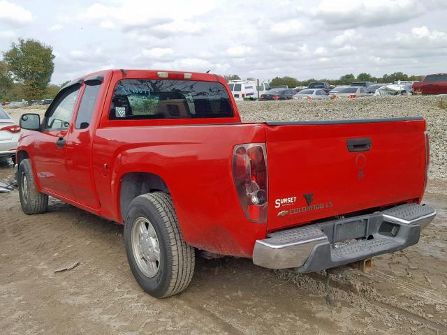 1GCCS196858259610 - 2005 CHEVROLET COLORADO RED photo 3