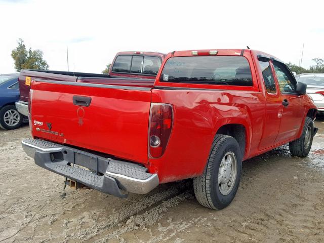 1GCCS196858259610 - 2005 CHEVROLET COLORADO RED photo 4