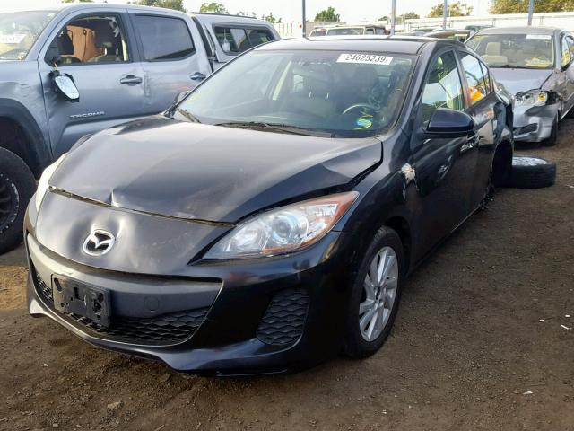 JM1BL1VP1D1792459 - 2013 MAZDA 3 I BLACK photo 2