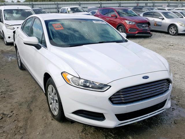 3FA6P0G72ER322368 - 2014 FORD FUSION S WHITE photo 1