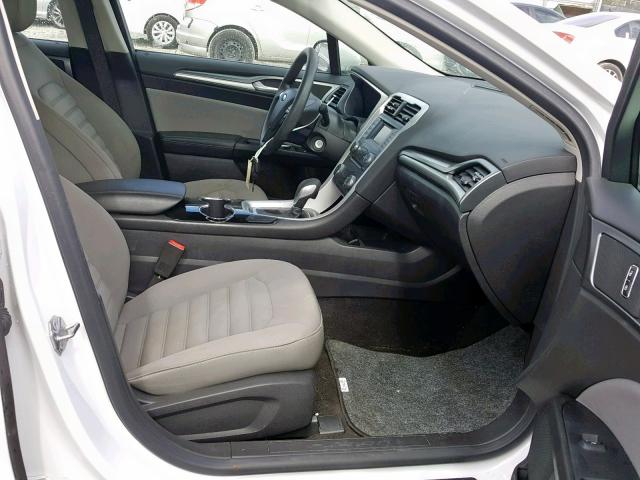 3FA6P0G72ER322368 - 2014 FORD FUSION S WHITE photo 5