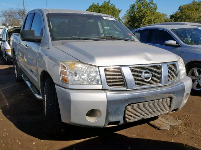 1N6AA07A36N538538 - 2006 NISSAN TITAN XE SILVER photo 1