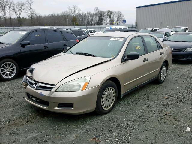 1HGCM56147A013564 - 2007 HONDA ACCORD VAL GOLD photo 2