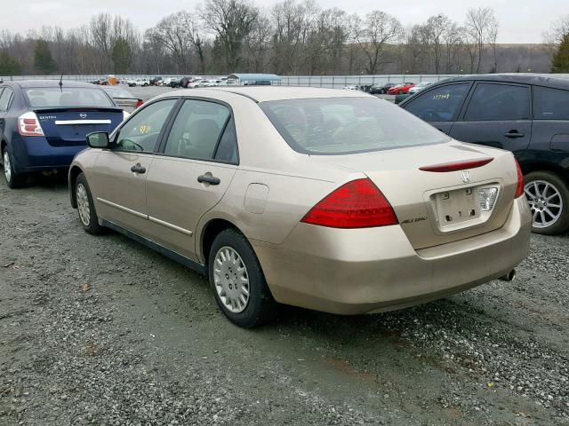 1HGCM56147A013564 - 2007 HONDA ACCORD VAL GOLD photo 3