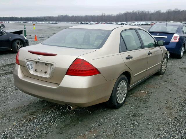 1HGCM56147A013564 - 2007 HONDA ACCORD VAL GOLD photo 4