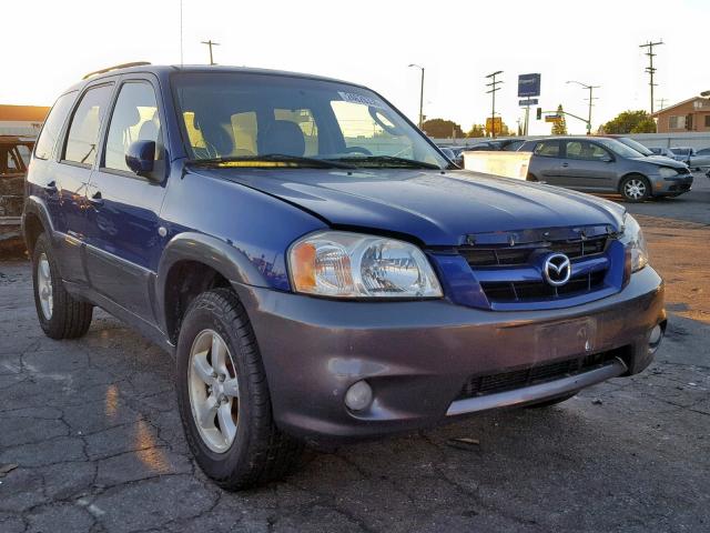 4F2CZ96155KM40153 - 2005 MAZDA TRIBUTE S BLUE photo 1