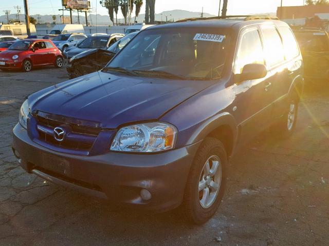 4F2CZ96155KM40153 - 2005 MAZDA TRIBUTE S BLUE photo 2