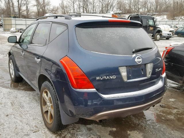 JN8AZ08WX5W441694 - 2005 NISSAN MURANO SL 蓝色 照片 3