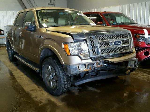 1FTFW1EF3BKE09662 - 2011 FORD F150 SUPER GOLD photo 1