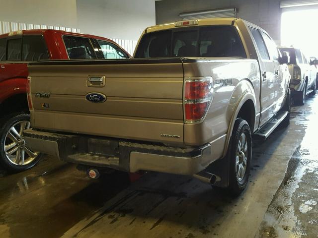 1FTFW1EF3BKE09662 - 2011 FORD F150 SUPER GOLD photo 4