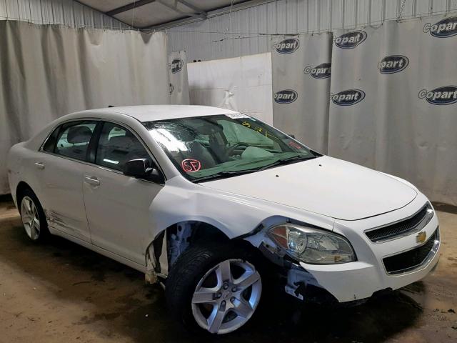 1G1ZA5EUXCF347472 - 2012 CHEVROLET MALIBU LS WHITE photo 1