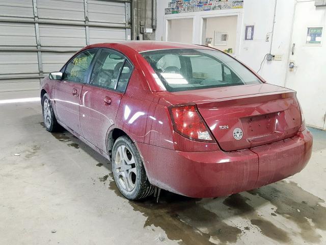 1G8AL52FX4Z133242 - 2004 SATURN ION LEVEL BURGUNDY photo 3