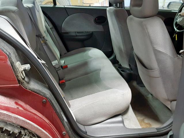1G8AL52FX4Z133242 - 2004 SATURN ION LEVEL BURGUNDY photo 6