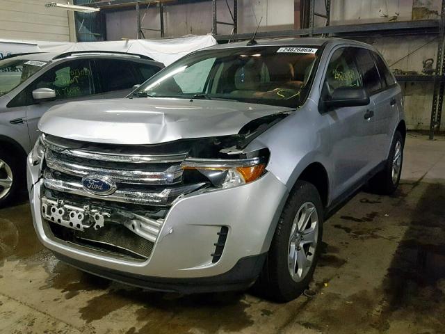 2FMDK4GC5CBA53701 - 2012 FORD EDGE SE SILVER photo 2