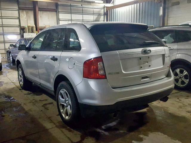 2FMDK4GC5CBA53701 - 2012 FORD EDGE SE SILVER photo 3