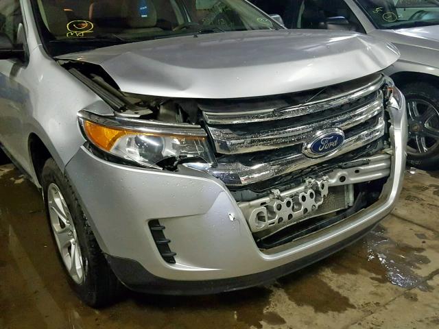 2FMDK4GC5CBA53701 - 2012 FORD EDGE SE SILVER photo 9