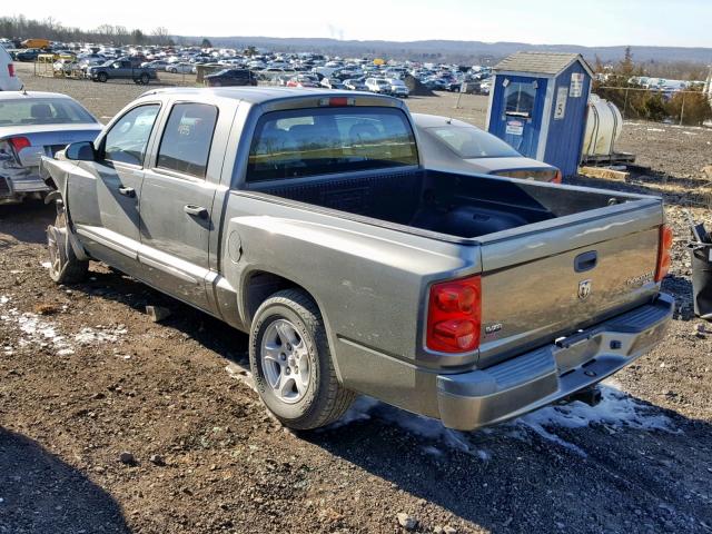 1D7HW48N76S654103 - 2006 DODGE DAKOTA QUA GRAY photo 3