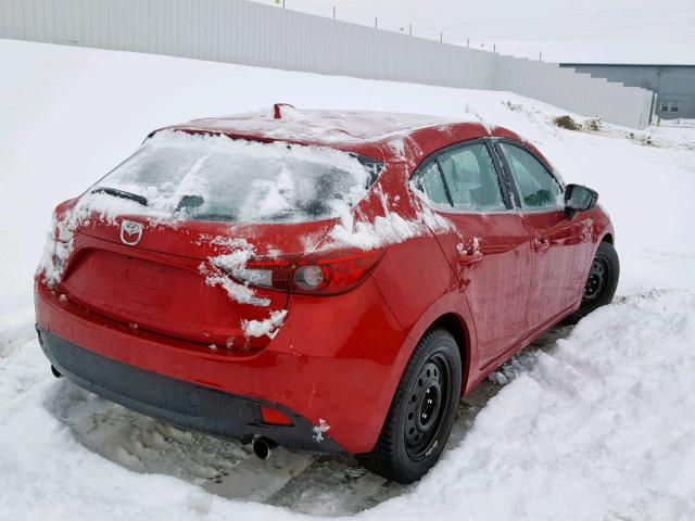 JM1BM1L77E1179554 - 2014 MAZDA 3 TOURING RED photo 4