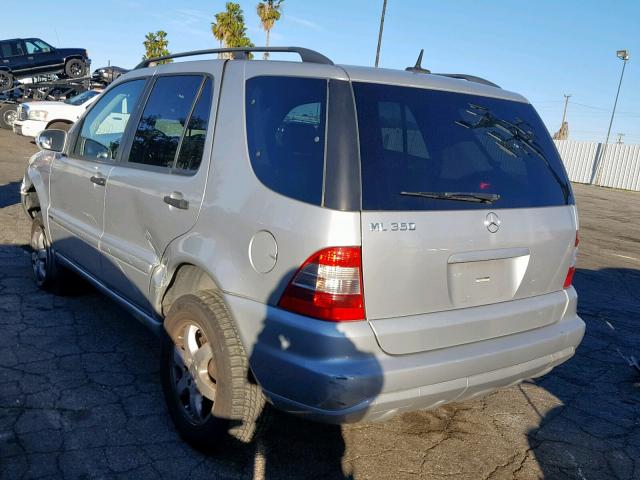 4JGAB57E94A492245 - 2004 MERCEDES-BENZ ML 350 GRAY photo 3