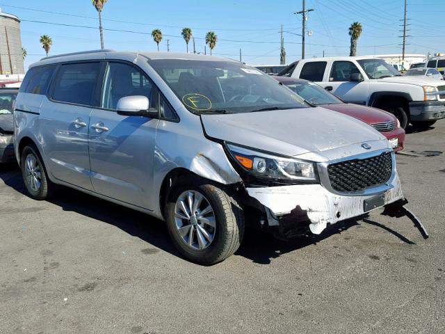 KNDMB5C12G6197161 - 2016 KIA SEDONA LX SILVER photo 1