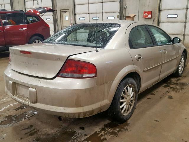 1C3EL56R83N539669 - 2003 CHRYSLER SEBRING LX GOLD photo 4