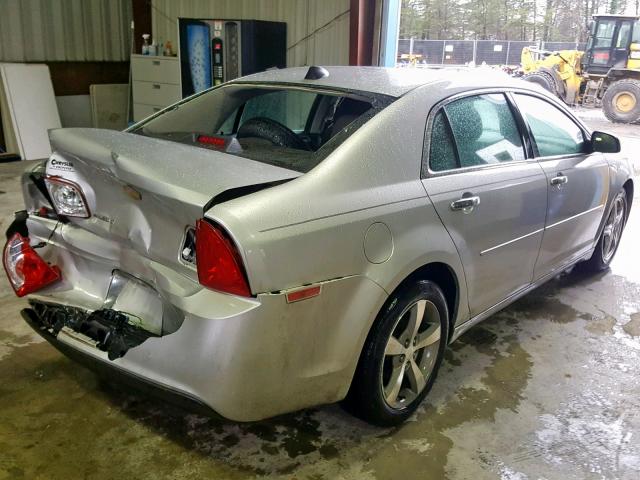1G1ZC5EUXCF302431 - 2012 CHEVROLET MALIBU 1LT SILVER photo 4