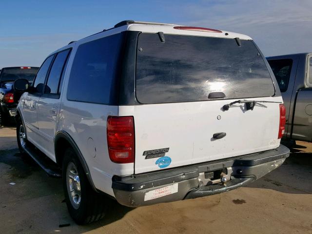 1FMRU15W21LA14637 - 2001 FORD EXPEDITION WHITE photo 3