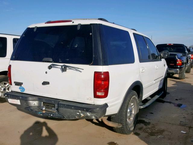 1FMRU15W21LA14637 - 2001 FORD EXPEDITION WHITE photo 4