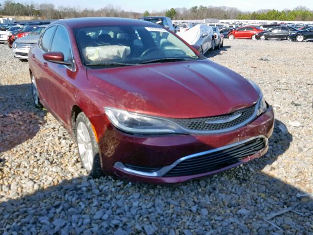 1C3CCCABXFN595686 - 2015 CHRYSLER 200 LIMITE MAROON photo 1