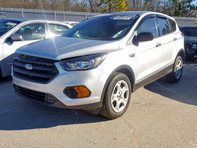 1FMCU0F71JUA01802 - 2018 FORD ESCAPE S SILVER photo 2