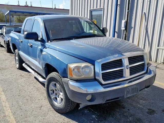 1D7HW48K85S225282 - 2005 DODGE DAKOTA QUA BLUE photo 1