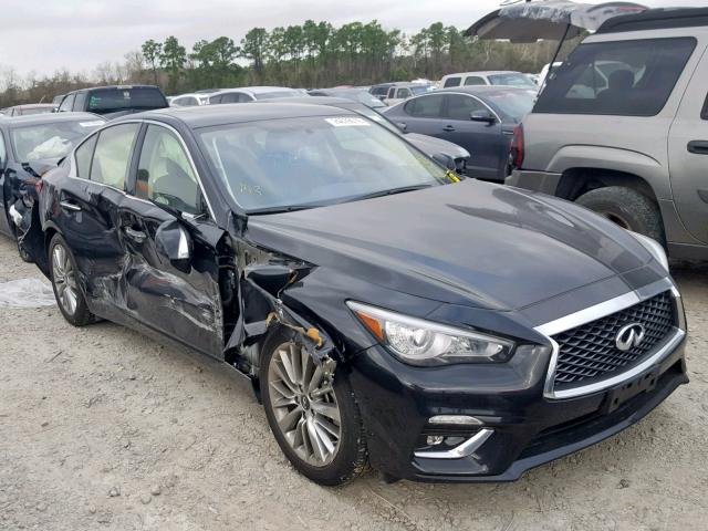 JN1EV7AR9JM443905 - 2018 INFINITI Q50 LUXE BLACK photo 1