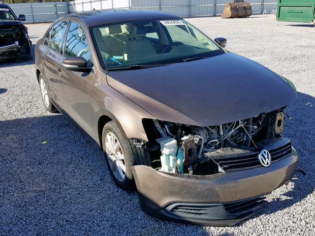 3VWBX7AJ8BM108366 - 2011 VOLKSWAGEN JETTA SE BROWN photo 1