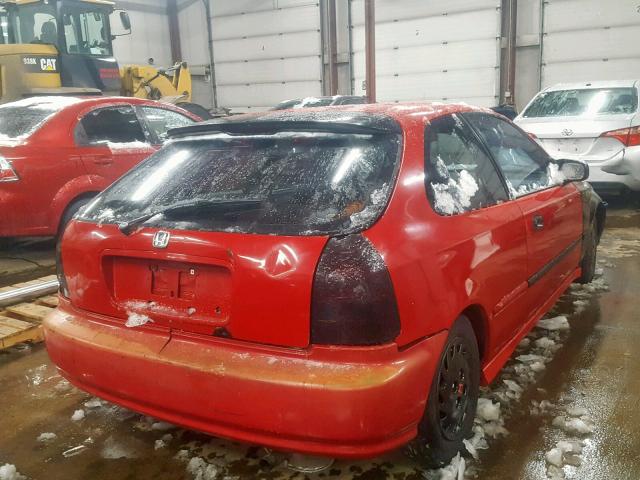 2HGEJ6447TH115618 - 1996 HONDA CIVIC DX RED photo 4