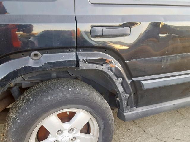 1J8HG48N66C165413 - 2006 JEEP COMMANDER BLACK photo 9