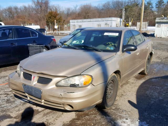 1G2NE52E05M141765 - 2005 PONTIAC GRAND AM S TAN photo 2