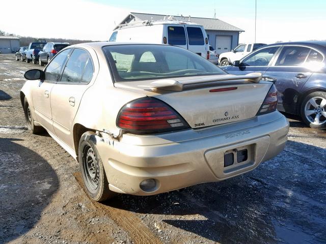 1G2NE52E05M141765 - 2005 PONTIAC GRAND AM S TAN photo 3