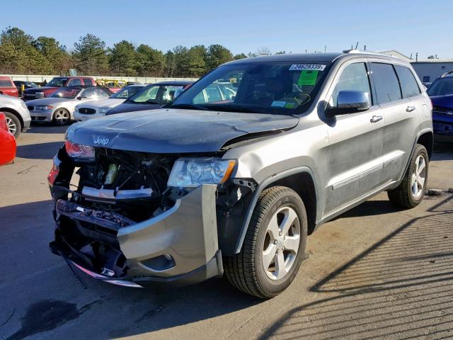 1C4RJFBG5CC241282 - 2012 JEEP GRAND CHER GRAY photo 2