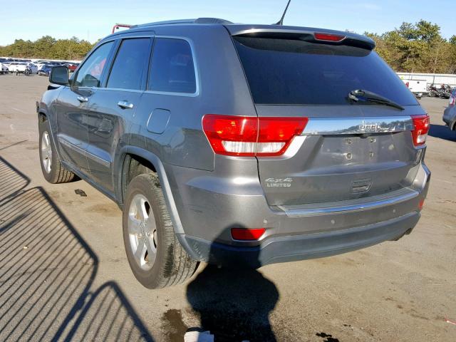 1C4RJFBG5CC241282 - 2012 JEEP GRAND CHER GRAY photo 3