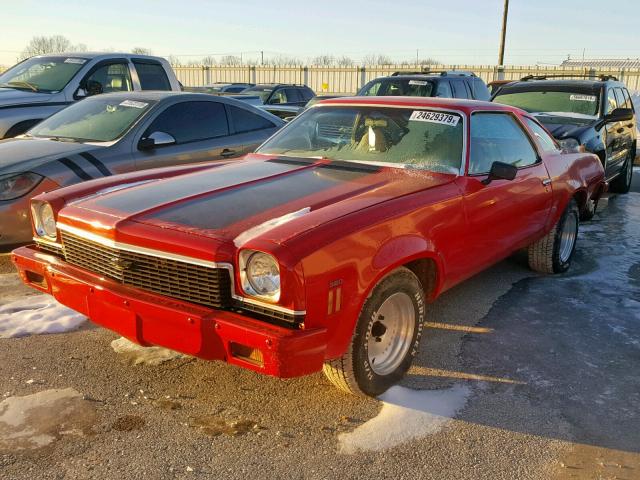 1D37H3K533524 - 1973 CHEVROLET CHEVELLE RED photo 2