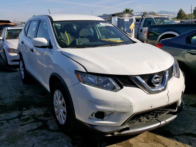 KNMAT2MT6GP655616 - 2016 NISSAN ROGUE S WHITE photo 1