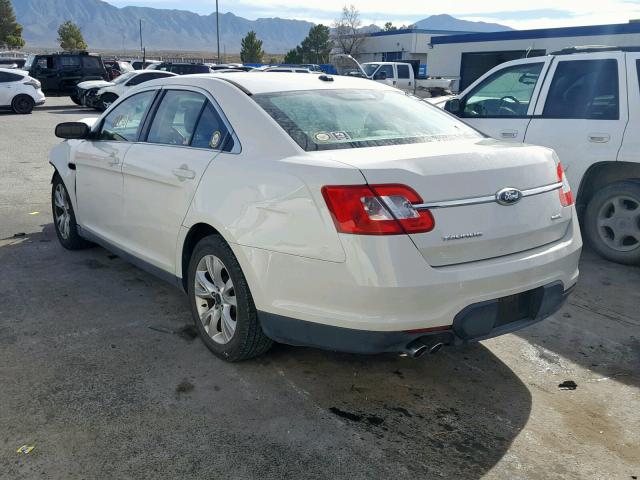 1FAHP2EW1BG157799 - 2011 FORD TAURUS SEL WHITE photo 3