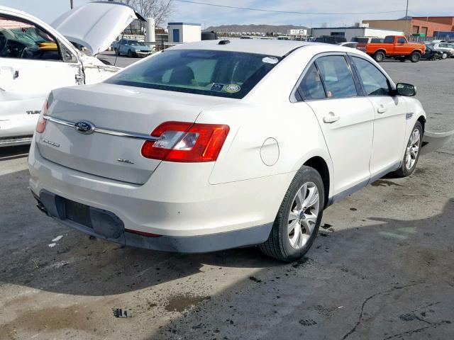 1FAHP2EW1BG157799 - 2011 FORD TAURUS SEL WHITE photo 4