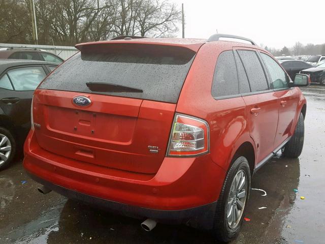 2FMDK4JC6ABA95882 - 2010 FORD EDGE SEL RED photo 4