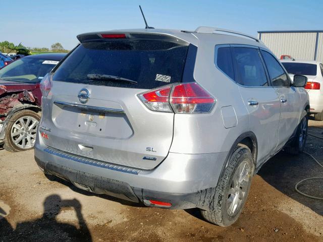 5N1AT2MT9EC828738 - 2014 NISSAN ROGUE S SILVER photo 4