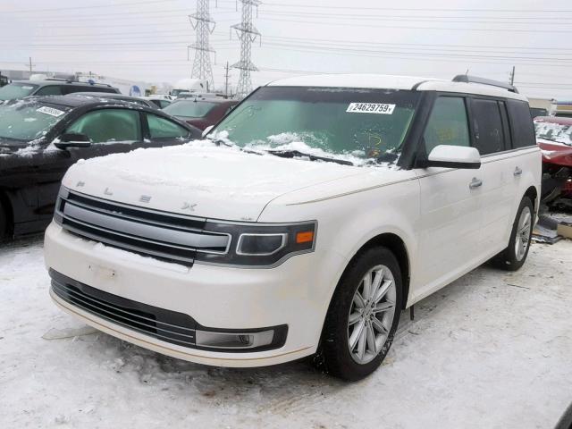 2FMHK6D84GBA09269 - 2016 FORD FLEX LIMIT WHITE photo 2