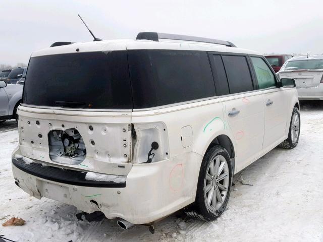 2FMHK6D84GBA09269 - 2016 FORD FLEX LIMIT WHITE photo 4