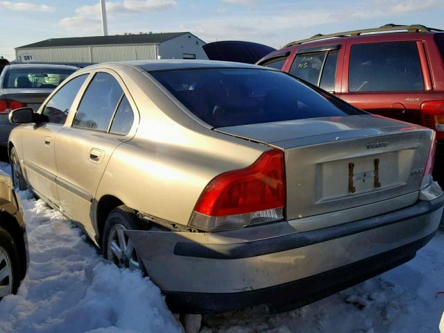 YV1RS58D812078872 - 2001 VOLVO S60 2.4T BEIGE photo 3