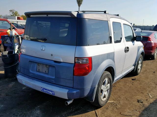 5J6YH28665L003422 - 2005 HONDA ELEMENT EX GRAY photo 4