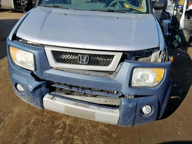 5J6YH28665L003422 - 2005 HONDA ELEMENT EX GRAY photo 9